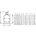 Фильтр Hayward ProTop S244T (14 м3/ч, D600), фото 5