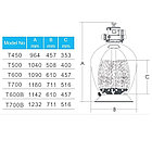 Фильтр Aquaviva T600B Volumetric (14.6 м3/ч, D610), фото 3