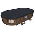 Каркасный бассейн Bestway Ротанг 56714 (427х250х100 см) с картриджным фильтром, лестницей и защитным тентом, фото 2