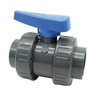 Кран шаровый ПВХ EFFAST 75 мм с муфтовым окончанием