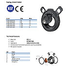 Обратный клапан межфланцевый ПВХ EFFAST CDPCKD/CDRCKD без фланцев, фото 5