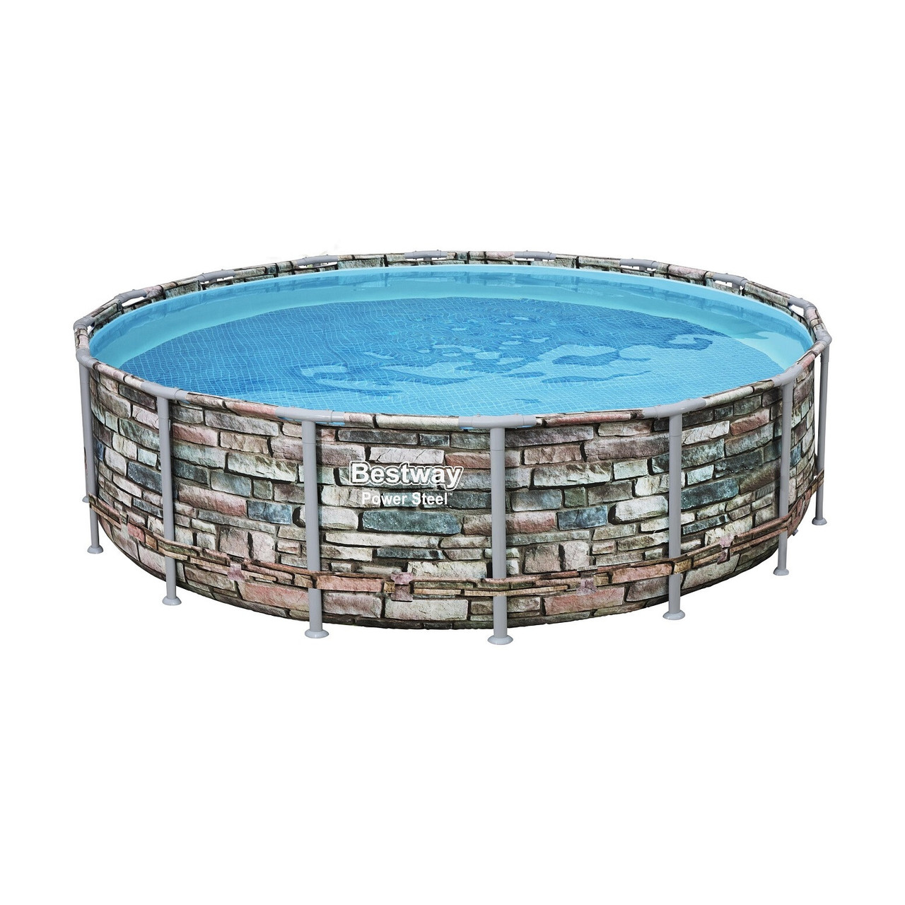 Каркасный бассейн Bestway Loft 56966 (488х122 см) с картриджным фильтром, лестницей и защитным тентом - фото 1 - id-p157393770