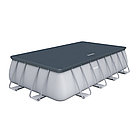 Каркасный бассейн Bestway 56670 (488х244х122 см) с картриджным фильтром, лестницей и тентом, фото 2