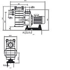 Насос Hayward HCP38303E KAP300 T1 IE3 (380В, 48 м3/ч, 3HP), фото 2