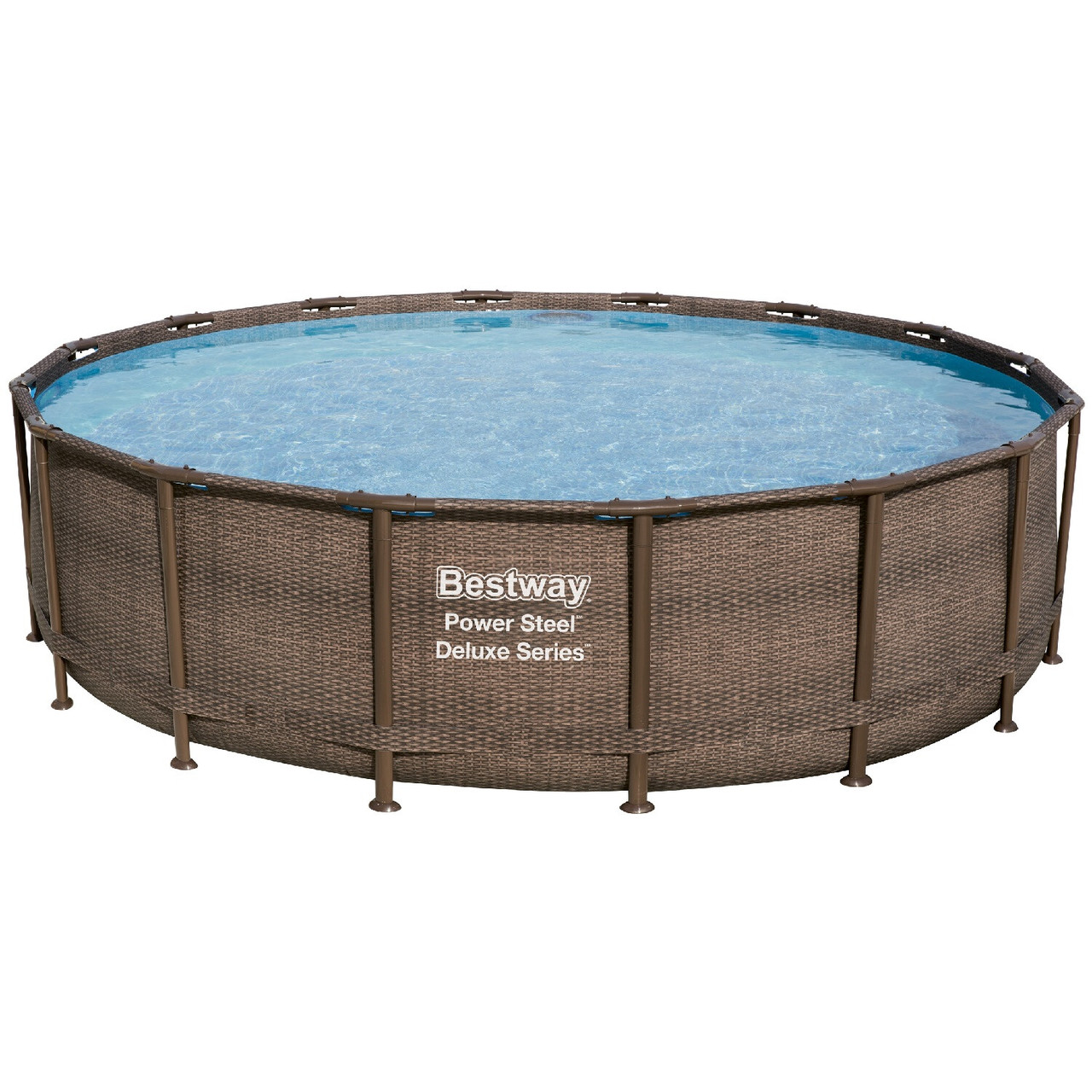 Каркасный бассейн Bestway Ротанг 56666 (488х122 см) с картриджным фильтром