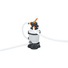 Каркасный бассейн Bestway Ротанг 56946 (488х305х107 см) с песочным фильтром, лестницей и защитным тентом, фото 2