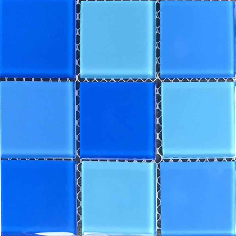 Мозаика стеклянная Aquaviva Cristall Light Blue (48 мм) - фото 1 - id-p157396875