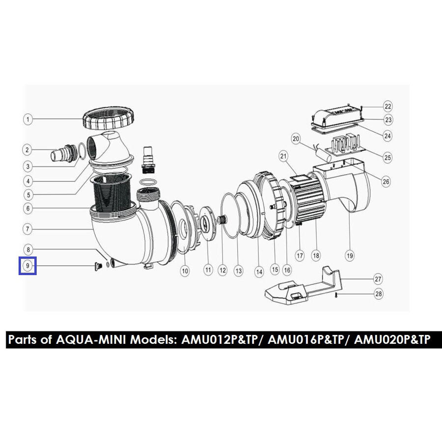 Пробка слива Aquaviva с уплотнительным кольцом, для кранов MPV и насосов - фото 2 - id-p157394806