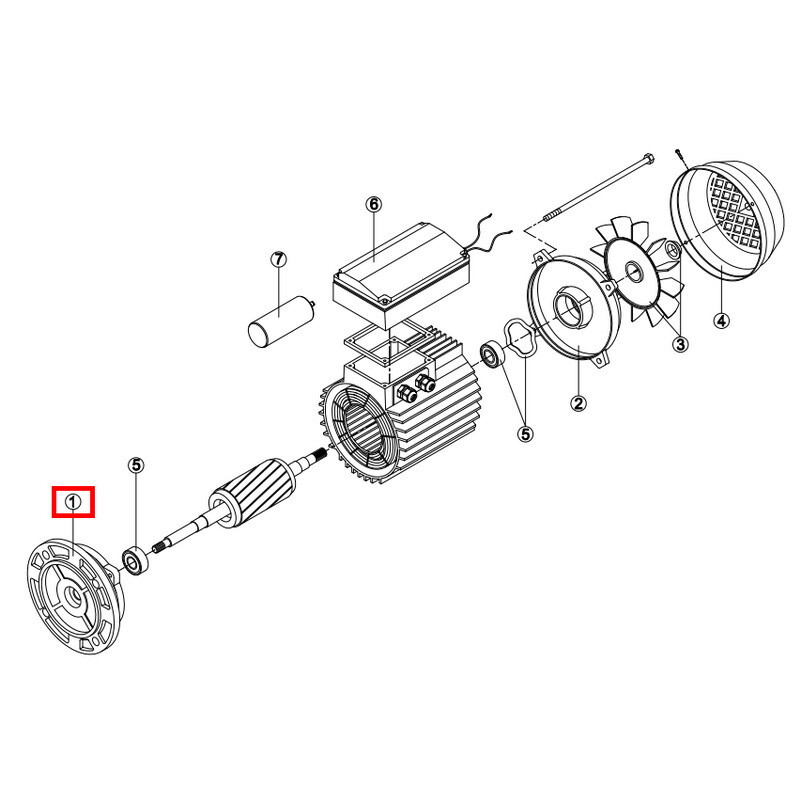 Передний фланец электродвигателя насоса TR/TT (MEC 63) Kripsol/Fiberpool - фото 2 - id-p157393885