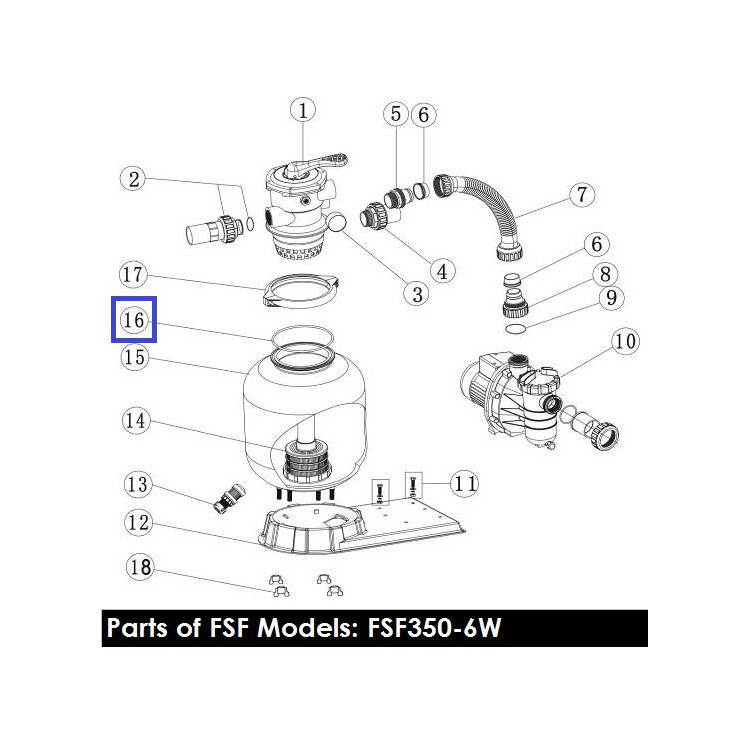 Резиновая прокладка под 6-позиционный кран фильтров Aquaviva V350 - V700 (02011134) - фото 2 - id-p157394813