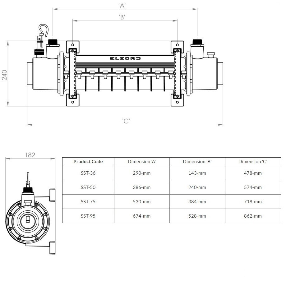 Теплообменник Elecro SST 75 кВт Titan - фото 5 - id-p157395801