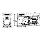 Насос Hayward Max-Flo XL SP2310VSTD (220В, 16.5 м3/ч, 1HP), с пер. скор., фото 3