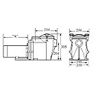 Насос Hayward RS II RS3016VSTD (220В, 19.5 м3/ч, 1.5HP), с пер. скор., фото 2