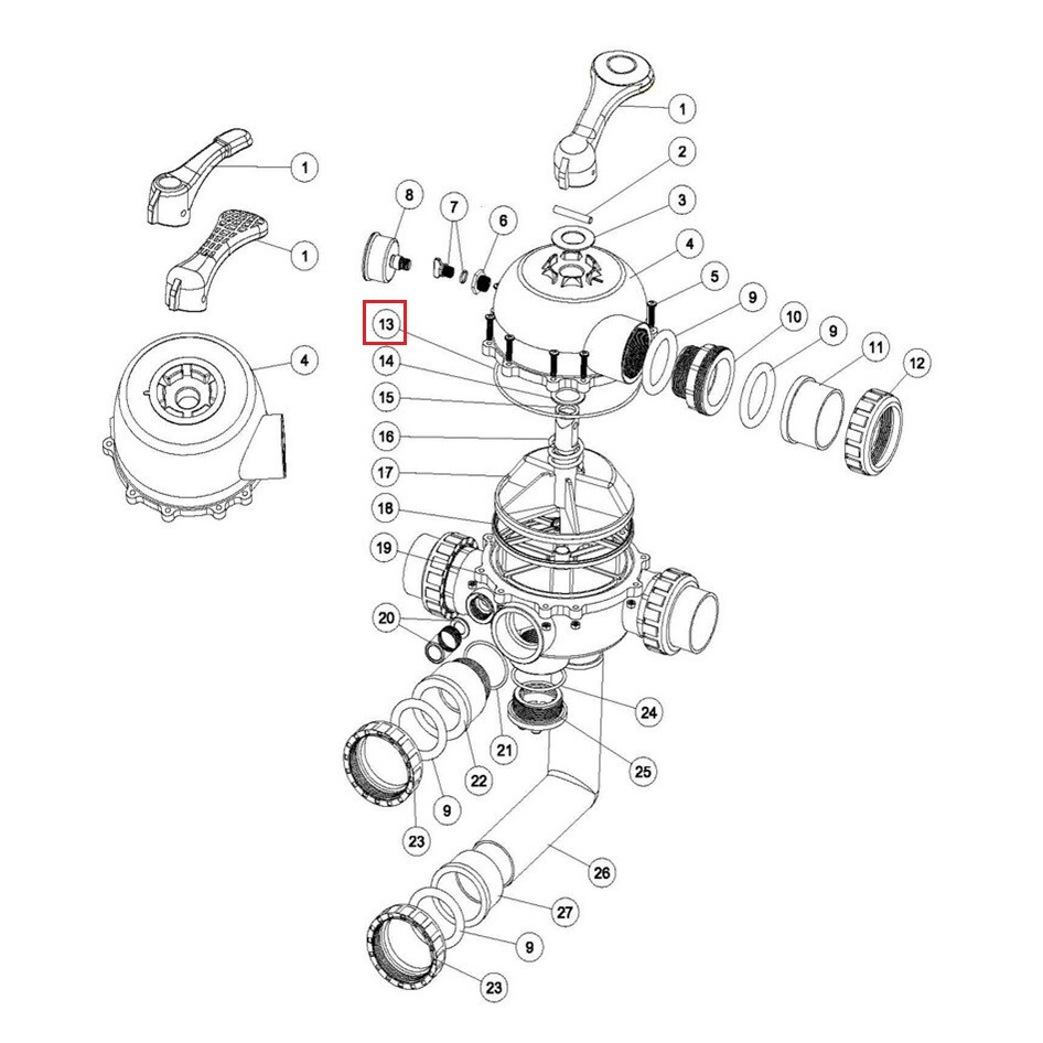 Уплотнительное кольцо Aquaviva клапана MPV-04 (02011009) - фото 2 - id-p157394927