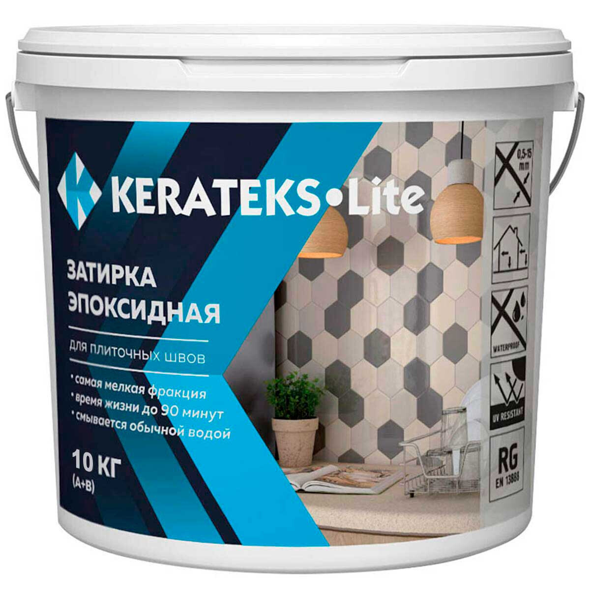 Эпоксидная затирка для швов Kerateks Lite С.70 (10 кг) - фото 1 - id-p157397089