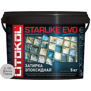 Затирочная смесь Litokol STARLIKE EVO Bianco Titanio S.105