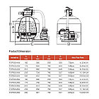 Фильтрационная установка Aquaviva FSP350 (4.32 м3/ч, D350), фото 2