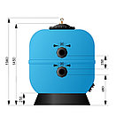Фильтр AquaViva M1250 (56 м3/ч, D1250), фото 9