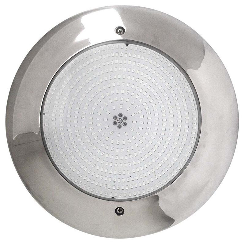 Прожектор светодиодный Aquaviva LED001B (HT201S) 546LED (36 Вт) NW White стальной + закладная - фото 1 - id-p157397162