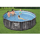 Каркасный бассейн Bestway Wood Style 5614X (366х100 см) с картриджным фильтром и лестницей, фото 6