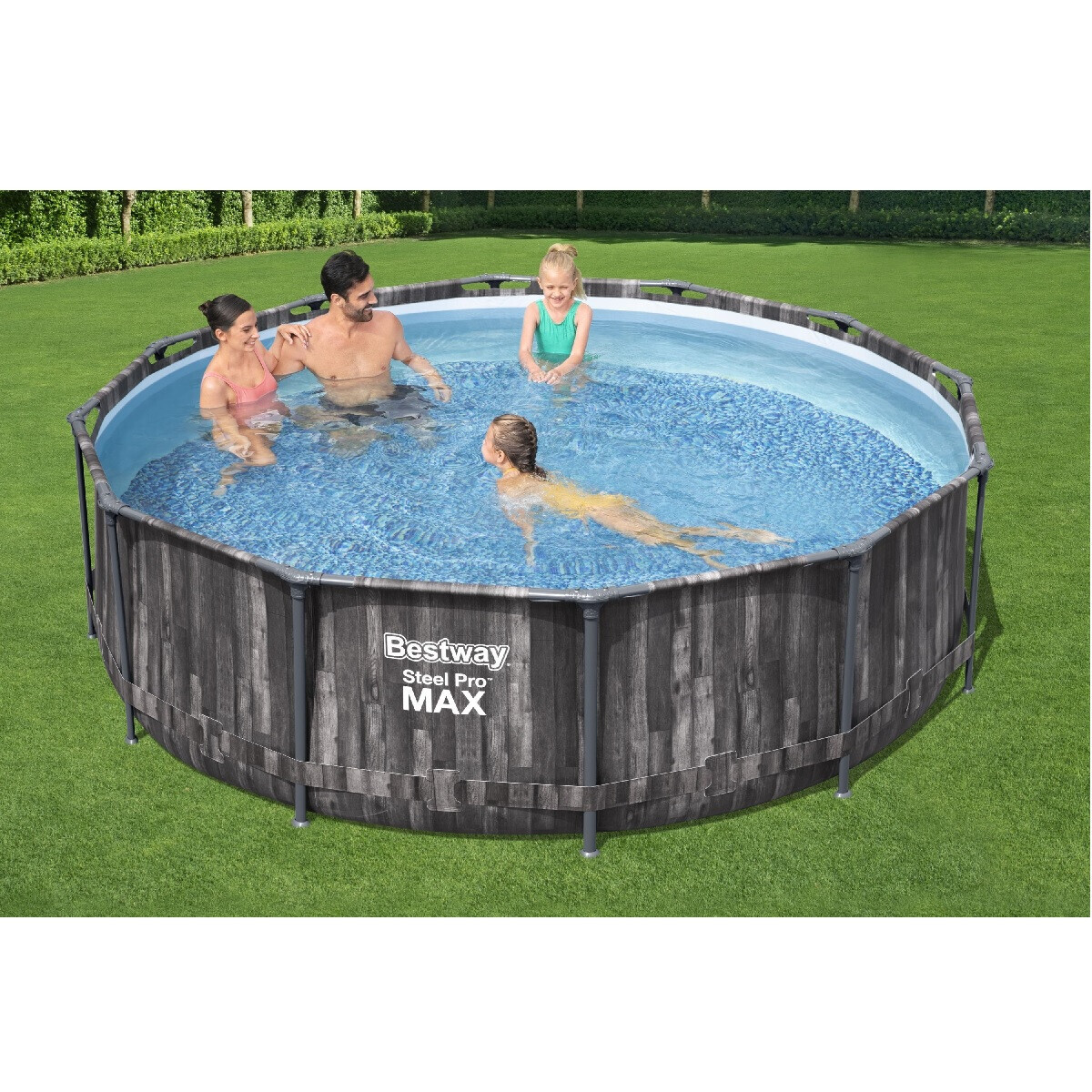 Каркасный бассейн Bestway Wood Style 5614X (366х100 см) с картриджным фильтром и лестницей - фото 6 - id-p157394161