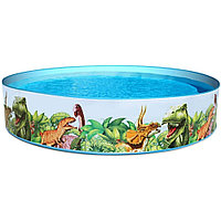 Детский каркасный бассейн Bestway 55001 Fill 'N Fun Dinosaur (244х46 см)
