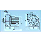 Насос Aquaviva LX WTB550Т (380В, 90 м3/ч, 7.5HP), фото 3