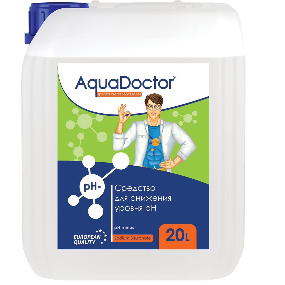 Жидкое средство для снижения pH AquaDoctor pH Minus (Серная 35%) - фото 1 - id-p157394216