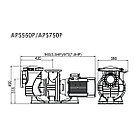 Насос Aquaviva APS550P (380В, 75м3/ч, 5.5HP), фото 6
