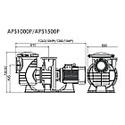Насос Aquaviva APS1000P (380В, 180м3/ч, 10HP), фото 6