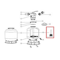 Дюзовая коробка 89011606 в комплекте с трубой для Aquaviva P650