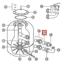 Уплотнительное кольцо NCX12046 для соединительной муфты клапана Hayward