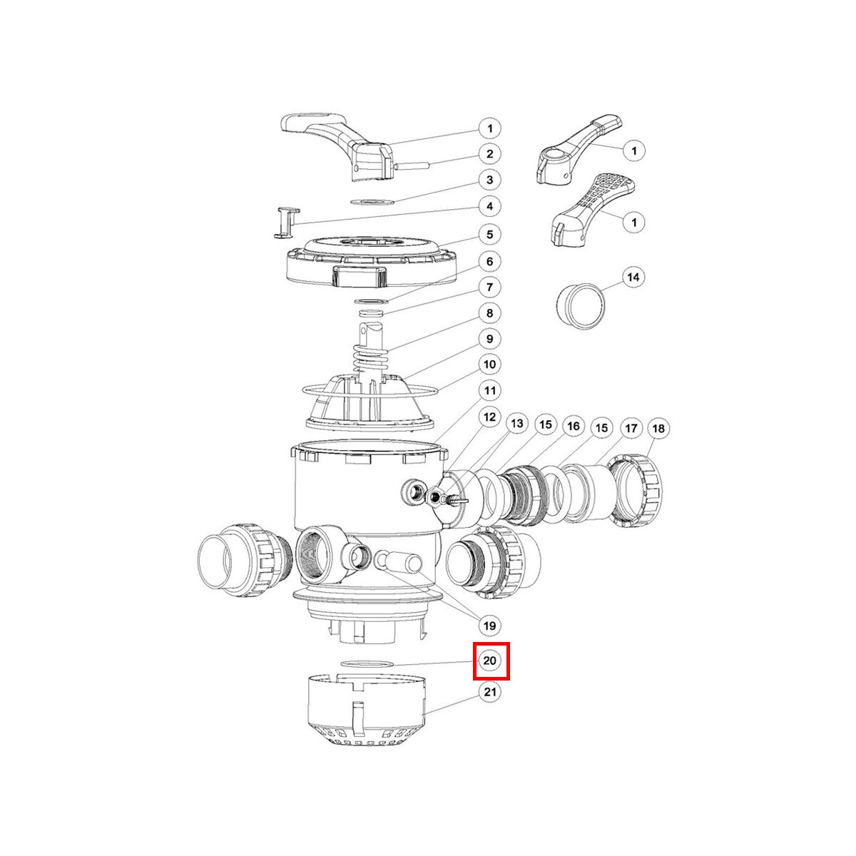 Уплотнительное кольцо диффузора Aquaviva для крана MPV02-MPV08 - фото 2 - id-p157395173