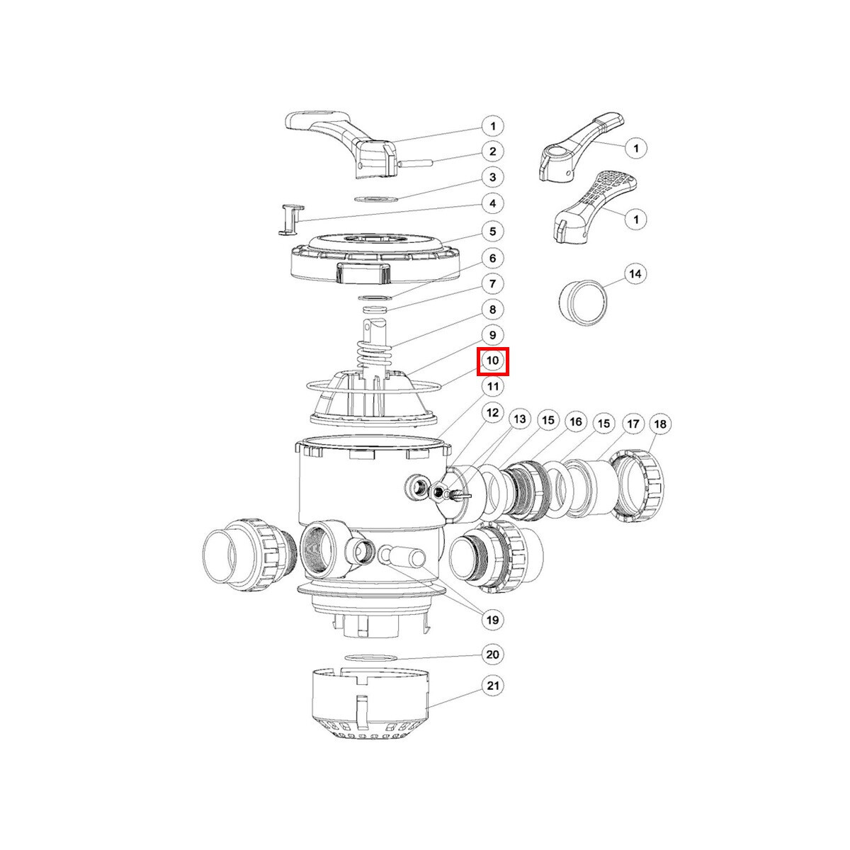 Уплотнительное кольцо клапана Aquaviva MPV-08 - фото 2 - id-p157397436