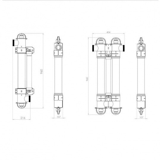 Ультрафиолетовая установка Elecro Steriliser UV-C HRP-55-EU + DLife indicator + дозирующий насос - фото 2 - id-p157396365