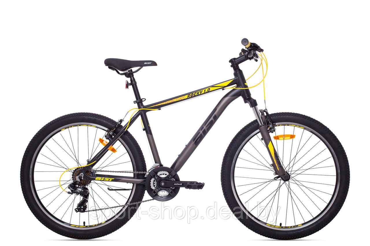 Велосипед AIST Rocky 1.0 26" (Черный / Желтый) - фото 1 - id-p157438418