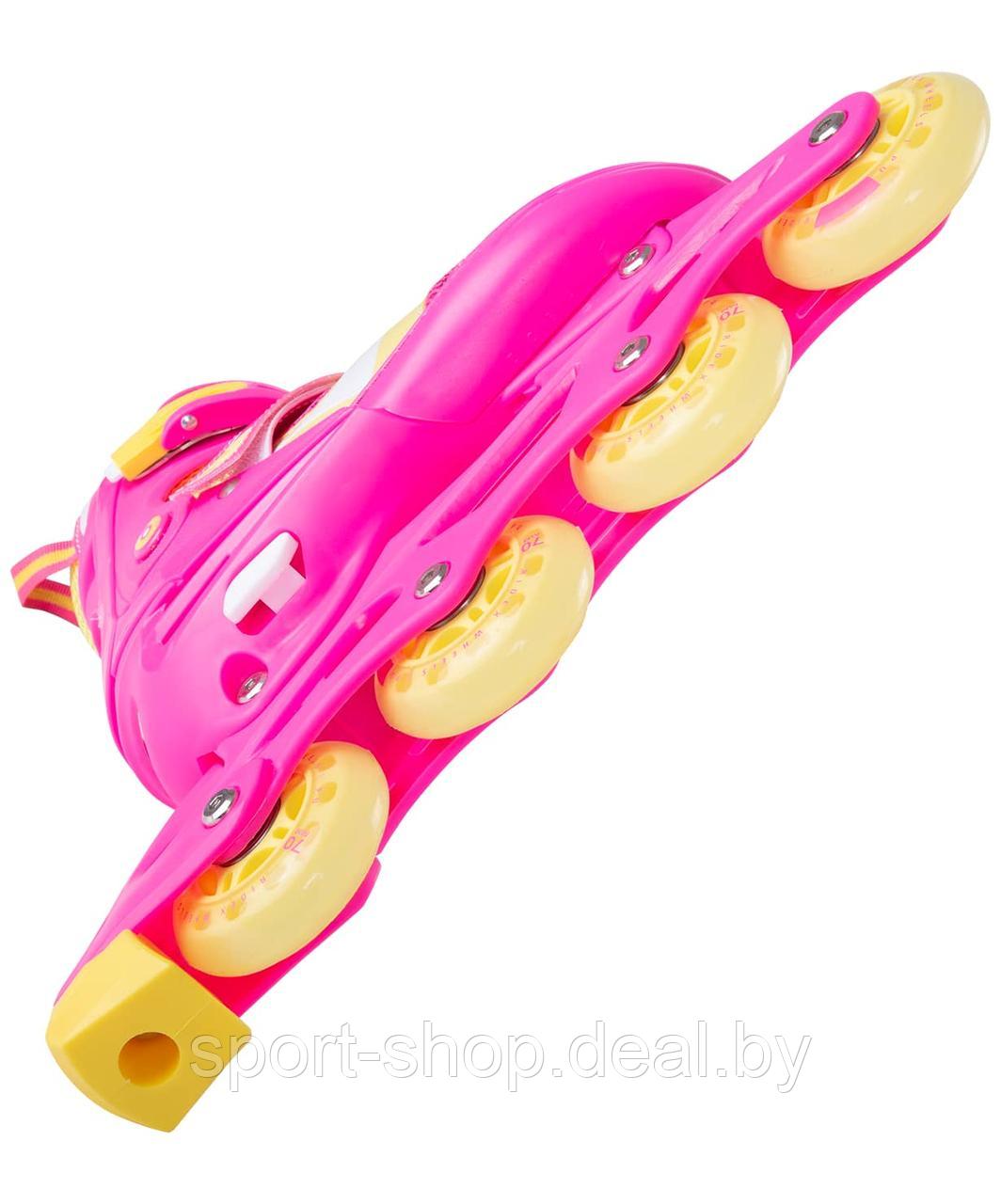 Ролики раздвижные Ridex Wing Pink, пластиковая рама - фото 1 - id-p157438425
