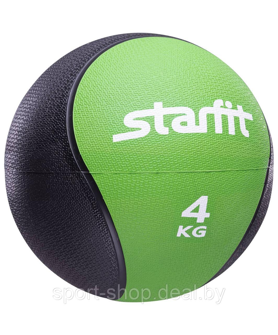 Медбол Starfit PRO GB-702, 4 кг, зеленый, медбол, медицинбол, Медбол Starfit, медицинбол 4кг, мяч 4 кг - фото 1 - id-p157447223