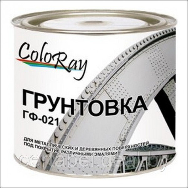 Грунтовка ГФ-021 COLORAY Красно-коричневая 0,9 кг