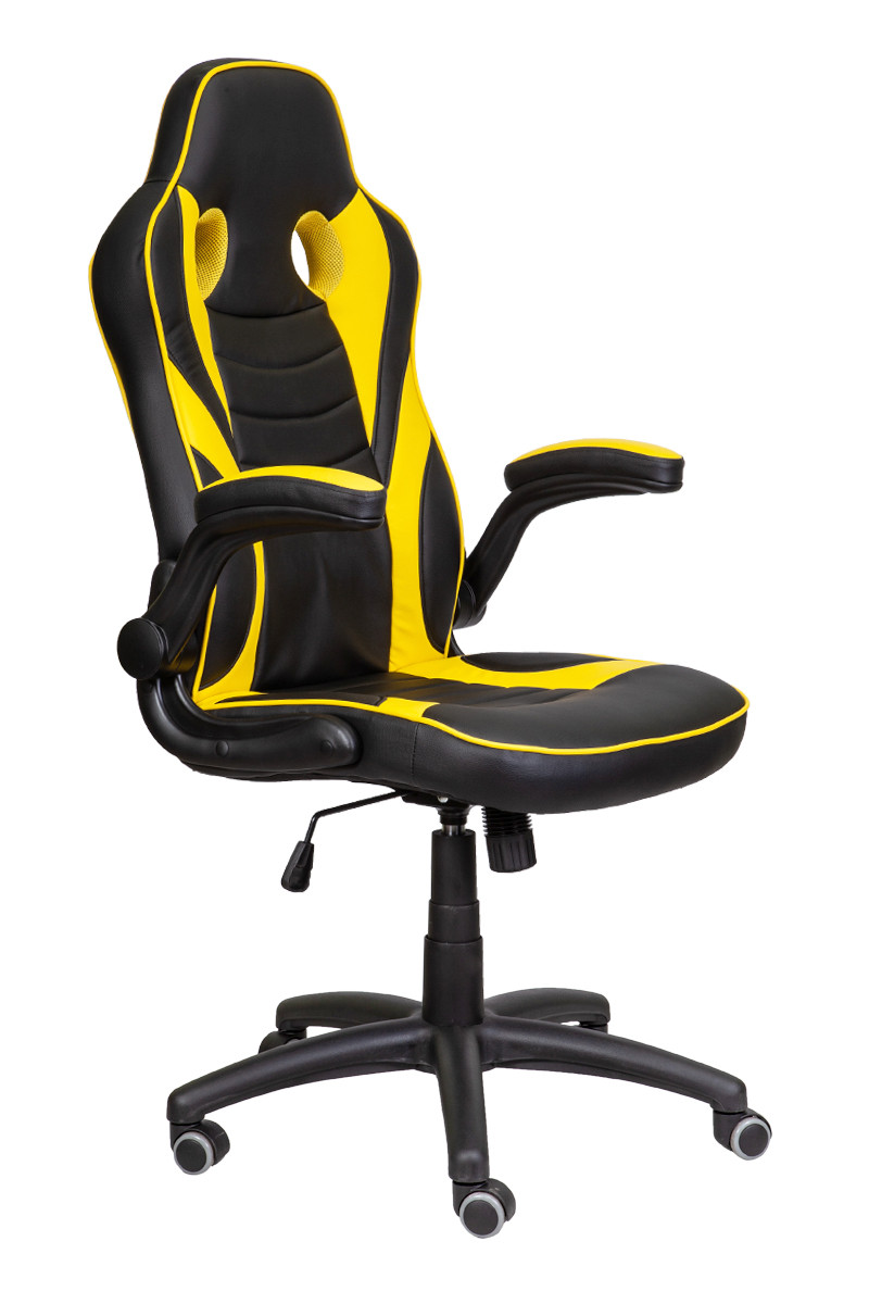 Кресло поворотное JORDAN, желтый+черный