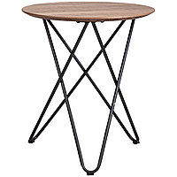 Стол журнальный BOLERO, d 50*55, (Дуб античный/черный)