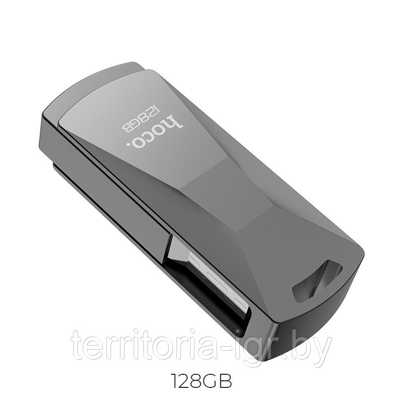 USB-накопитель 128Gb UD5 USB3.0 Wisdom черный Hoco - фото 2 - id-p123683933