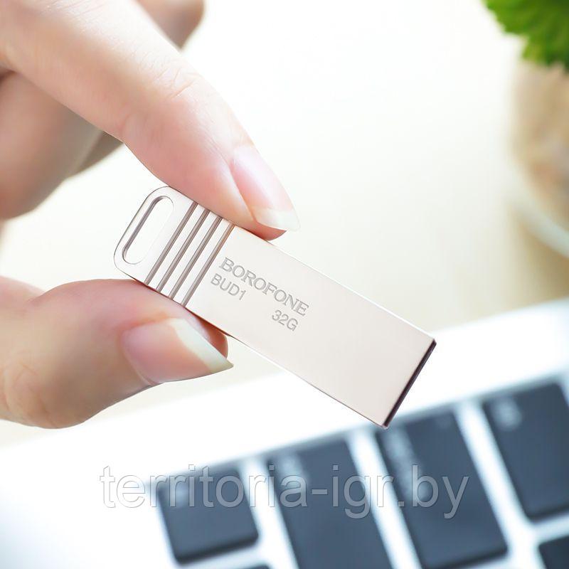 USB-накопитель 64GB BUD1 серебристый Borofone - фото 4 - id-p157545914