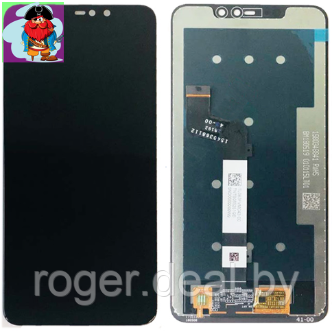 Экран для Xiaomi Redmi Note 6 Pro с тачскрином, цвет: черный - фото 1 - id-p96203808