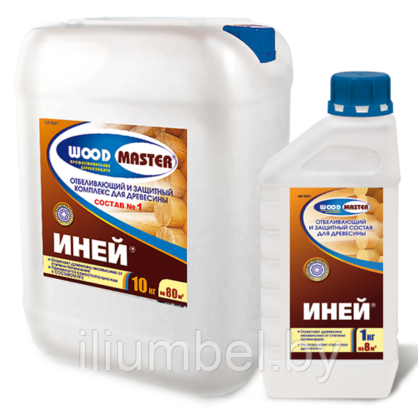 Отбеливающий состав для древесины Иней WOODMASTER 1кг