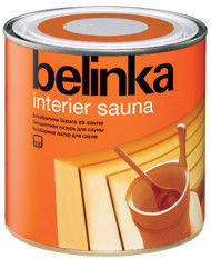 Belinka Interier Sauna бесцветная водная лазурь для защиты древесины 0.75л, фото 2