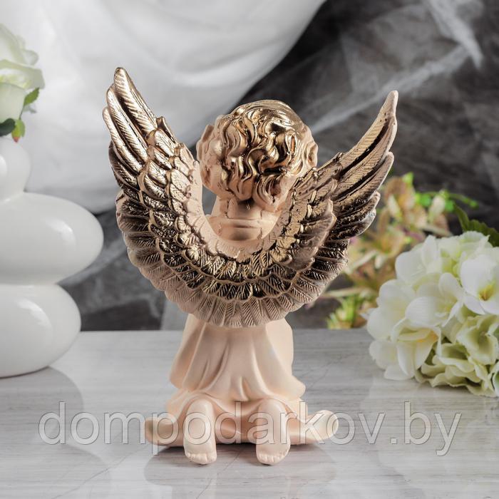 Статуэтка "Ангел с крыльями", бежевая, 27 см - фото 3 - id-p157574737