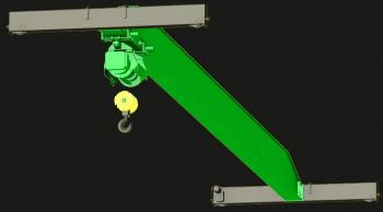 Кран мостовой опорный