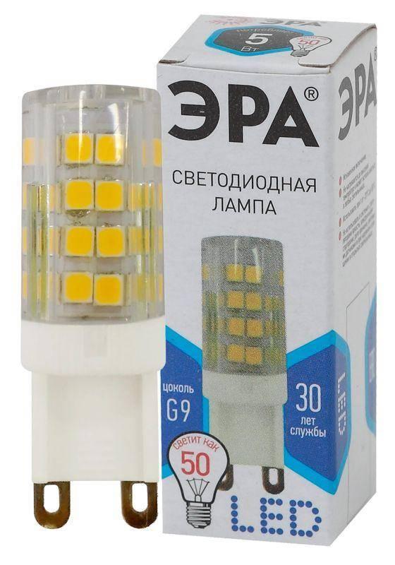 Лампа светодиодная  ЭРА LED smd JCD-5W-220V-corn. ceramics-840-G9 1200mm ЭКО
