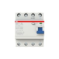 F204A-125/0,03 4P 125A 30MA 10KA 4M Выключатель дифференциальный, ABB 2CSF204101R1950